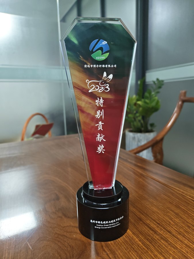 惠州市绿色建筑与建筑节能协会2023特别贡献奖奖杯