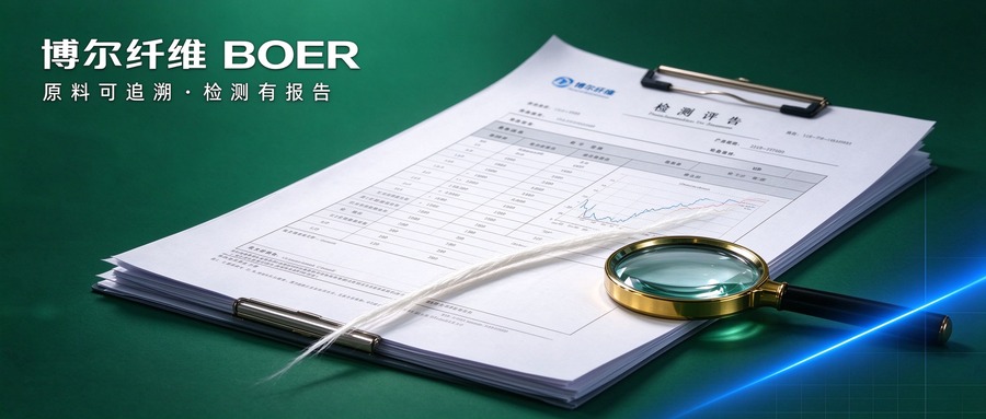 博尔无石棉纤维是什么？品牌与品类关系详解｜配图：检测报告与放大镜